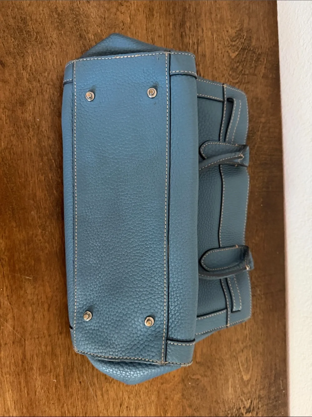 Dooney & Bourke Teal Pebbled Leather Satchel